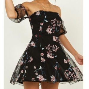 Showpo off the shoulder mini dress
